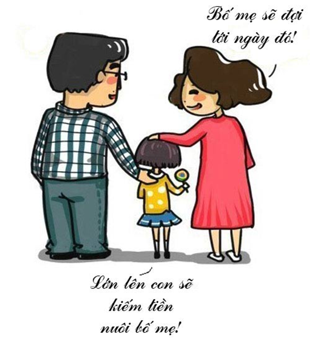Xúc động với truyện tranh “Hãy nói lời yêu thương cha mẹ”